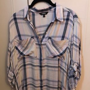 Express size small plaid shirt